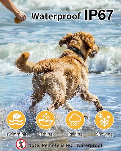 طوق الصدمات، طوق الصدمات للكلاب مع جهاز تحكم عن بعد - 3300 قدم، طوق تدريب الكلاب، Ip67 طوق E مقاوم للماء مع مستويات التعديل، للكلاب 8-150 رطل مناسب لجميع السلالات in Saudi Arabia