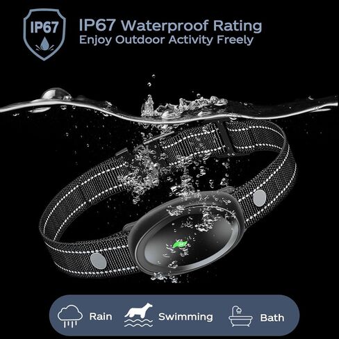 طوق الصدمات، طوق الصدمات للكلاب مع جهاز تحكم عن بعد - 3300 قدم، طوق تدريب الكلاب، Ip67 طوق E مقاوم للماء مع مستويات التعديل، للكلاب 8-150 رطل مناسب لجميع السلالات in Saudi Arabia