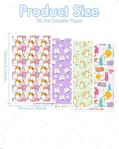Puocaon Dinosaur Transfer Paper for Polymer Clay, 20 Pcs Cute Dino Clay Transfer Paper for Polymer Clay Earrings, Baby Dino Brachiosaurus Stegosaurus Transfer Paper for Polymer Clay Jewelry Making in Saudi Arabia