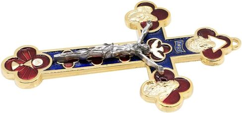 5.5" Tertium Millennium Holy Trinity Cross Crucifix Pendant | Great Catholic Gift for First Holy Communion or Confirmation | Christian Home Decor (Gold-Tone) in Saudi Arabia