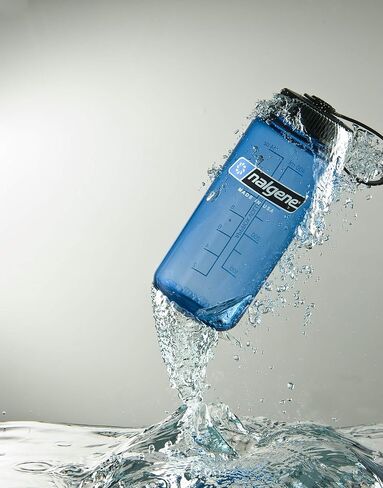 Nalgene Tritan Wide Mouth BPA-Free Water Bottle, Blue w/Black Cap, 32-Ounces in Saudi Arabia