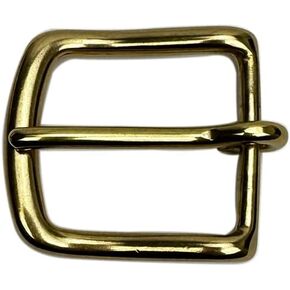 Hides & Knives Belt Buckle + Keeper for 1.5 inch (38mm) belts, Solid Brass Belt Hardware Replacement Set for Leather Belt