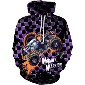 سترة بقلنسوة كلاسيكية واريور بغطاء رأس للشاحنة بأقصى قدر من التدمير للأطفال الصغار إلى الأطفال الكبار، مقاس 01-صغير in Kuwait