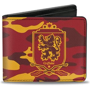 Buckle-Down Men's Bifold Wallet Harry Potter, 4.0" x 3.5"