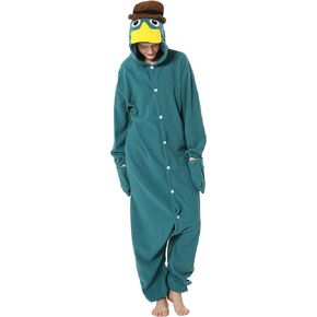 Unisex Adult Onesies Halloween Christmas Costume Platypus Cosplay Onesie Sleepwear One Piece Pajamas for Women Men