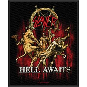 Slayer Hell Awaits Patch Thrash Metal Music Band Album Art Woven Sew On Applique