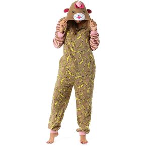 Just Love Animal Print Microfleece Adult Onesie One-Piece Pajamas