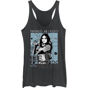 Marvel Girls Hawkeye Kate Bishop Partners Right Poster Juniors Tri Blend Tank