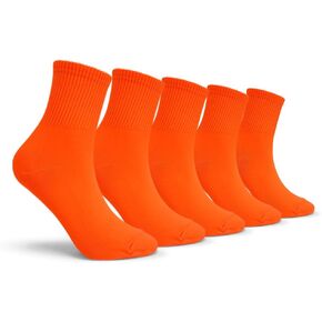 CUTIE MANGO Women's Colorful Neon Crew Socks Sports Vivid Color Crazy Fun for Women