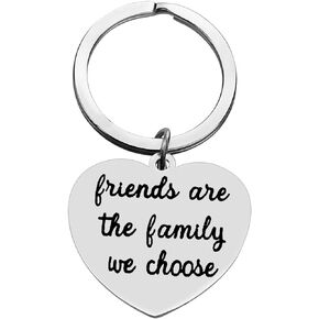 Best Friend Keychain Friendship Keychain Friends are the Family We Choose Keychain Best Friend Gift Christmas Birthday Gift Friendship Gift for Friends