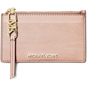 Michael Kors Empire Small Zip Card Case Crimson One Size