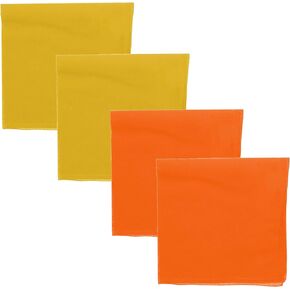 Motique Accessories Solid Color Bandana - Set of 4