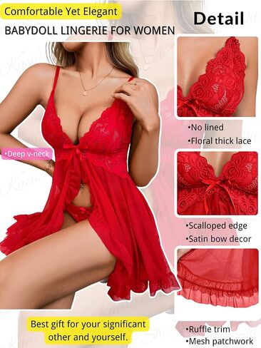 Kaei&Shi Maternity Long Dress, Wirefree Lace Bra, Mid-Rise Panty, 2Pc Babydoll in Saudi Arabia