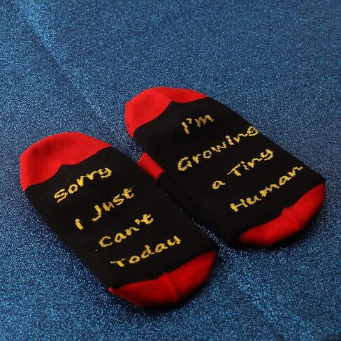 JXGZSO Pregnancy Gift New Mom Gifts Sorry I Just Can't Today I'm Growing a Tiny Human Mom Sock Pregnant Mom Gift in Saudi Arabia