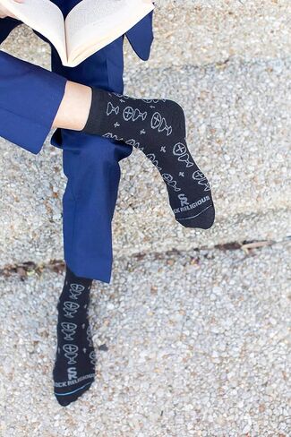 Sock Religious First Communion Boys Black Polyester Blend Novelty Religious Socks, Kids in Kuwait