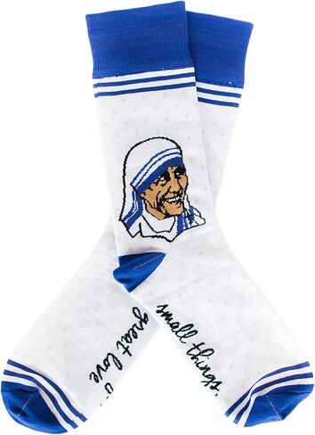 Sock Religious St. Teresa of Calcutta Blue Polyester Blend Novelty Religious Socks, Youth in Kuwait