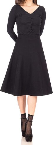 Dani's Choice Everyday High Waist A-line Flared Skater Midi Skirt in Saudi Arabia