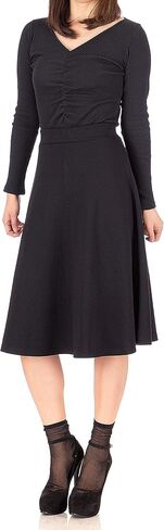 Dani's Choice Everyday High Waist A-line Flared Skater Midi Skirt in Saudi Arabia
