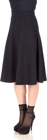 Dani's Choice Everyday High Waist A-line Flared Skater Midi Skirt in Saudi Arabia