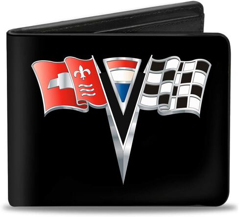 محفظة ثنائية الطيات للرجال Corvette Stingray ثنائية الطي، متعددة الألوان، 10.16 سم × 8.89 سم من باكل-داون in Saudi Arabia