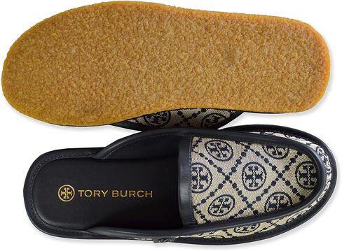Tory Burch Womens 87680 Woven Jacquard Body Leather Piping Buddy Mule Slip Ons, in Saudi Arabia