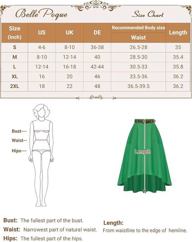 تنورة غير متماثلة من Belle Poque مع جيوب تنانير متوسطة الطول عالية الخصر للنساء تنورة صيفية مع حزام 2024 in Saudi Arabia