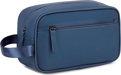 حقيبة أدوات الزينة للسفر للرجال، أدوات الزينة المصنوعة من جلد البولي يوريثان، حقائب حلاقة مقاومة للماء، حقيبة صغيرة لتنظيم نظافة الحمام، هدية للرجال والنساء وإكسسوارات السفر in Kuwait