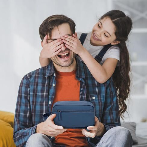 حقيبة أدوات الزينة للسفر للرجال، أدوات الزينة المصنوعة من جلد البولي يوريثان، حقائب حلاقة مقاومة للماء، حقيبة صغيرة لتنظيم نظافة الحمام، هدية للرجال والنساء وإكسسوارات السفر in Kuwait