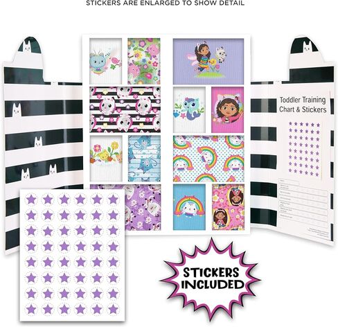 ملابس داخلية من DreamWorks Gabby's Dollhouse لمدة 12 يومًا لفتح صندوقها لقضاء عطلة ممتعة مع الملصقات ومخطط نجاح المرحاض in Kuwait