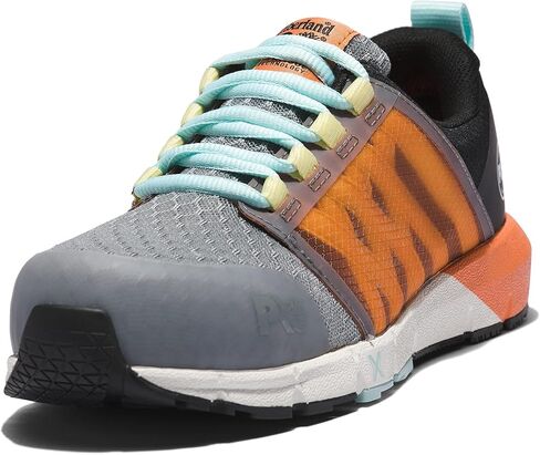 حذاء عمل رياضي صناعي من Timberland PRO، Radius Composite Safety Toe، رمادي/أسود/برتقالي-2024 جديد، عرض 9.5 in Saudi Arabia
