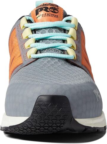 حذاء عمل رياضي صناعي من Timberland PRO، Radius Composite Safety Toe، رمادي/أسود/برتقالي-2024 جديد، عرض 9.5 in Saudi Arabia