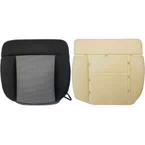 AUTOKAY Driver Bottom Foam Cushion & Cloth Seat Cover for Ford F150 2004-2008, Dark Gray