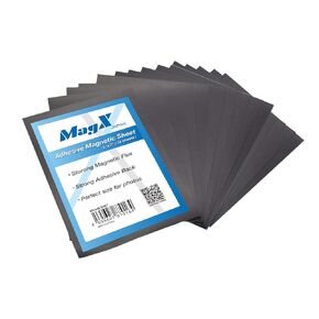 MagX Plain Magnetic Sheets, 5 x 7 Inch, 15 Sheets, 30 mil Thick, Non Adhesive Magnet Sheet, Magnets on One Side, for Die Cuts, Die Storage, Office and Home Supply (MVAM-5007)