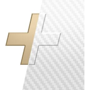 VViViD Auto Emblem Vinyl Wrap, White 3D Carbon Fiber, Compatible with Chevy Bowtie Logo 11.8 Inches x 4 Inches Sheets (x2)