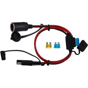 1FT/0.3m 16AWG SAE to Plug Socket Adapter Plug Socket with SAE Connector (CU10400B)