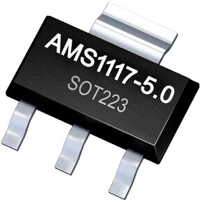 100 Pcs AMS1117-5.0 LM1117-5.0 AMS1117 5.0V 1A Step-Down Linear Voltage Regulator Module 6-12V in 5V