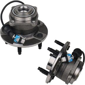 KUSATEC 512229 Rear Wheel Bearing Hub Assembly 2-Pack 2005-2006 Chevrolet Equinox 2006 Pontiac Torrent 2002-2007 Saturn Vue, 5 Lug w/ABS