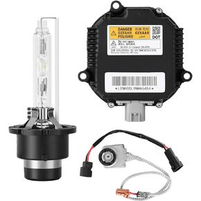 HID Headlight Ballast W/Igniter & D2S Bulb for Infiniti EX35 EX37 FX35 FX37 FX45 FX50 G35 G37 JX35 Q50 Q60 Q70 QX56 QX60 QX70 QX80 28474-89904,28474-8991A Xenon Ballast Control Module (1 Pack)