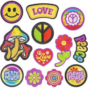 Iron on Patches，GodEagle Appliqued Patches, Embroidered Patches for Backpacks, Jeans, Jackets and Clothes.