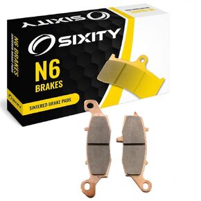 Sixity N6 Front Sintered Brake Pads compatible with Suzuki C50 Boulevard VL 800 K5 CK5 K6 CK6 K7 ZK8 K9 ZK9 L1 L2 L3 L4 L5 2005-2009 Complete Set