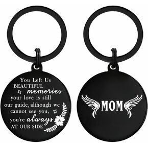 Mom Memorial Gifts for Loss of Mother, Sympathy Keychain for Loss of Mom, Bereavement Memory Mom Present, Grieving Key Chain for Loss Loved One
