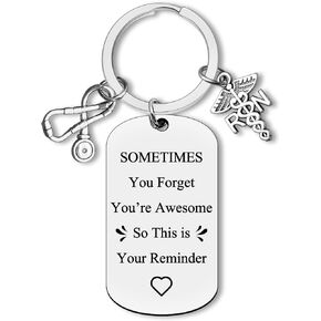 Registered Nurse Gifts Inspirational Keychain RN Jewelry for Nurse Nurse Appreciation Gift Nursing Graduation Gift Gift for New Nurses Encouragement Gift for Registered Nurse Student Future Nurse Gift