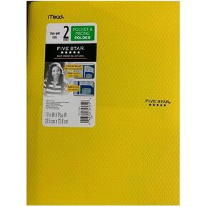 Five Star 2 Pocket and Prong Folder (Green)