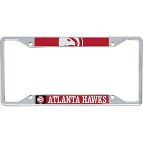 Desert Cactus Atlanta Hawks License Plate Frame Team NBA Metal Car Tag Holder for Front or Back of Car Officially Licensed (Up Close)