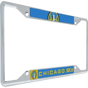 Desert Cactus Chicago Sky License Plate Frame WNBA Car Tag Holder for Front or Back of Car Sigma (Up Close Frame)