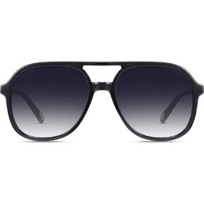 Polarized Aviator Sunglasses for Womens Men Trendy 2024 Square Classic 70s Sun Glasses TR90