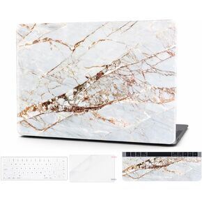 Compatible with MacBook Pro 13 inch Case M1 M2(A2289/A1706/A2338) 2016-2023version with Touchbar,Marble Plastic Hard Shell Case with Keyboard Cover, Screen Protector,Abstract Slash Marble