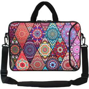 Violet Mist 14 Inch Laptop Shoulder Bag Carrying Case Laptop Sleeve 15 15.4 15.6 Inch Computer Messenger Bag Neoprene Waterproof Protective Tablet Handbag Handle Shoulder Strap, Dreamcatcher