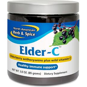 NORTH AMERICAN HERB & SPICE Elder-C - 3 oz. - Elderberry Concentrate - Immune Support, Healthy Respiratory Response - Non-GMO, Gluten Free - 42 Servings in Kuwait
