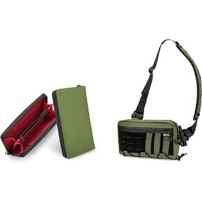 Cache L3 Green EDC Sling Bag & PC2 Long Wallet Green
